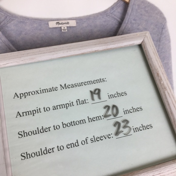 Madewell Balloon Sleeve Sweater Lavender V-neck Cropped Ribbed Knit Size M - Picture 10 of 10